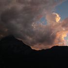 Wolken zum Sonnenuntergang