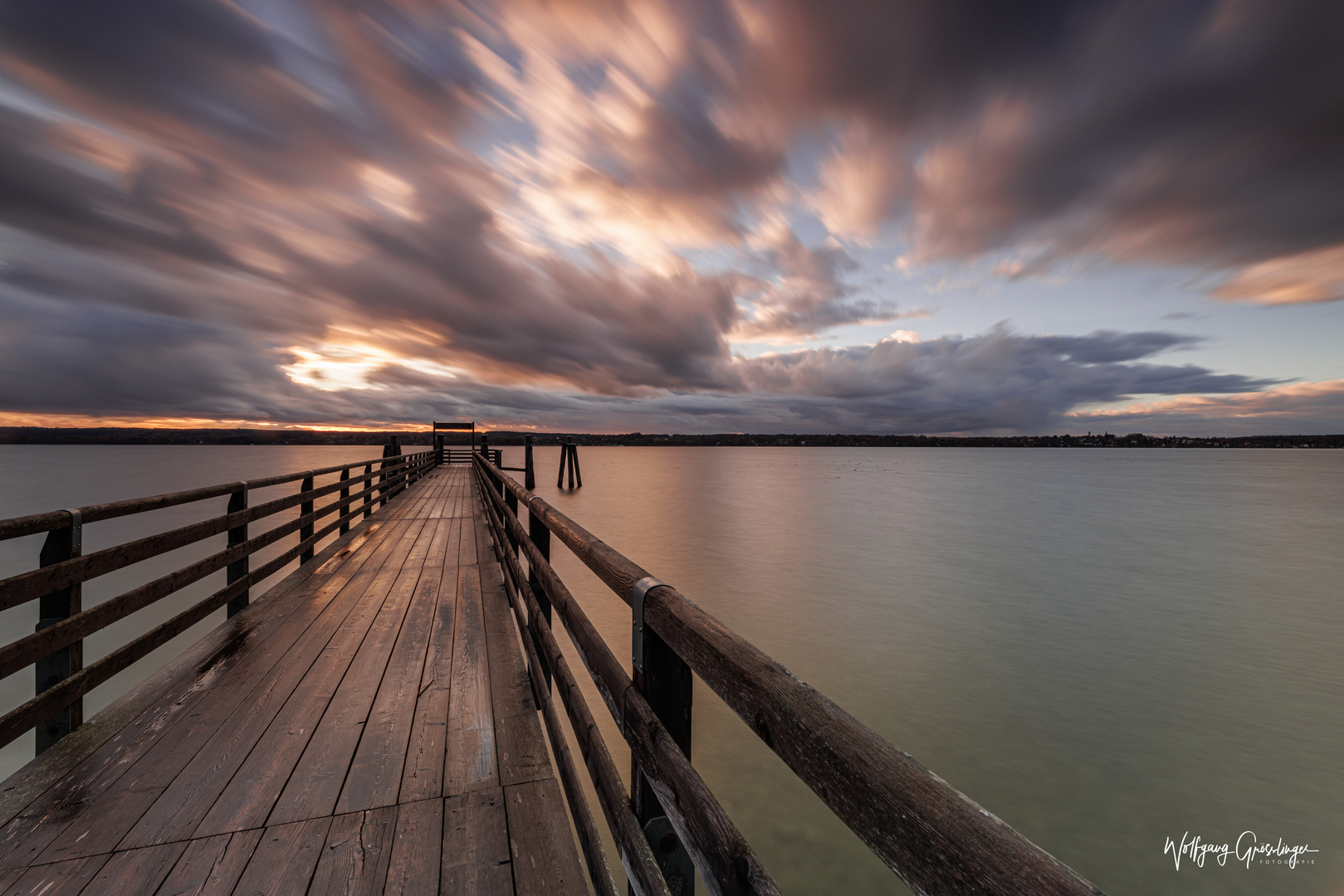 Wolken zum Sonnenuntergang