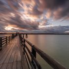 Wolken zum Sonnenuntergang