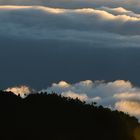 Wolken zwischen den Bergen Darjeelings und des Himalayas