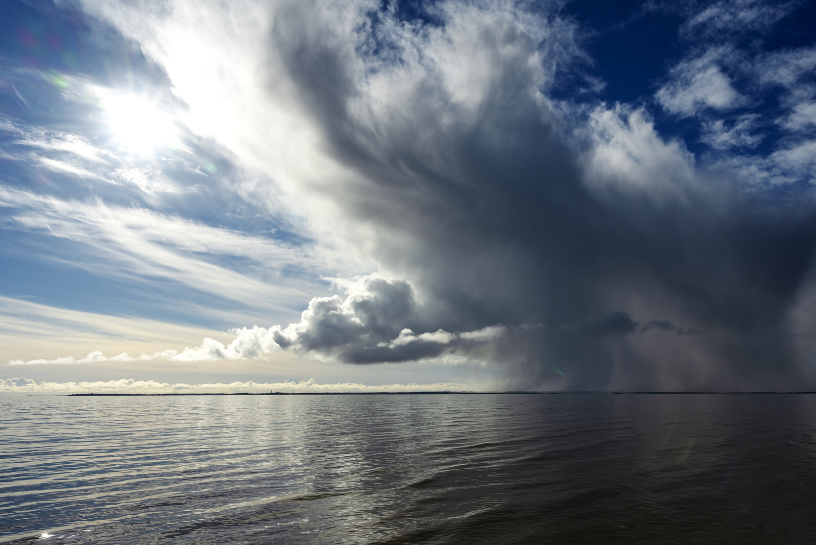 Wolken zwischen Föhr und Amrum