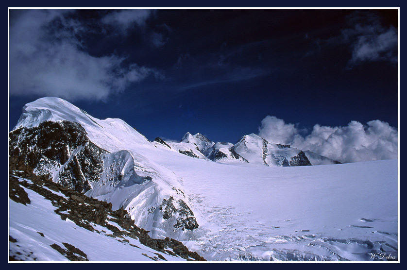 Wolkenaufzug am kleinen Matterhorn