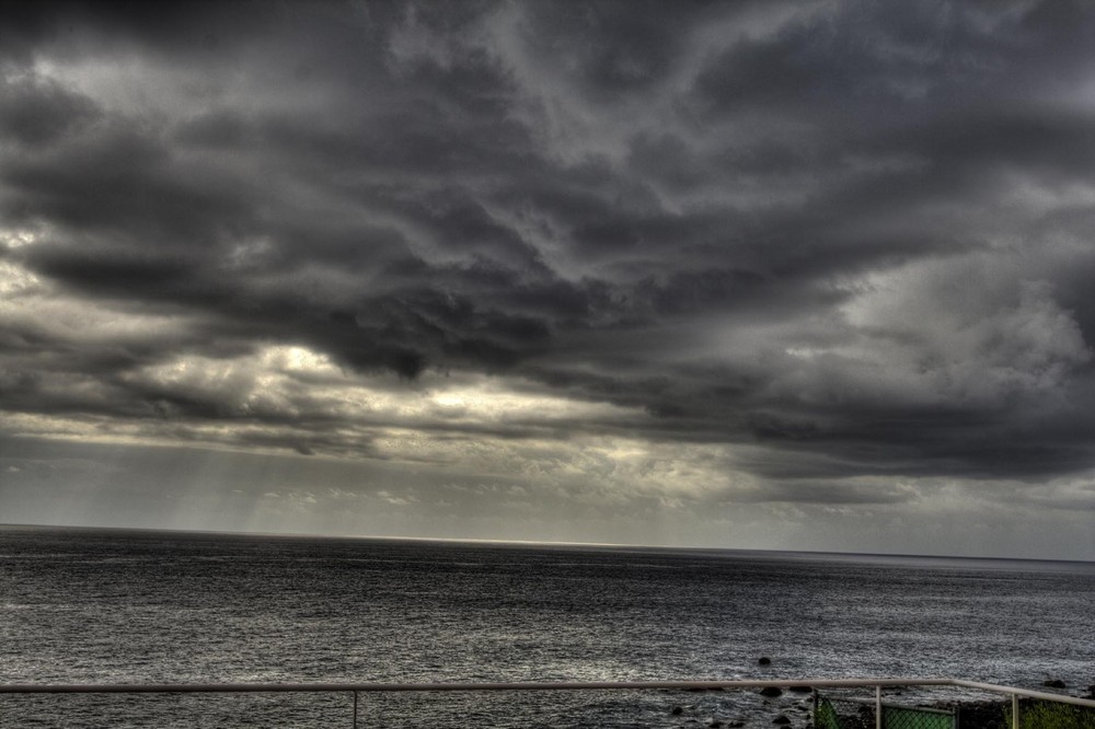 Wolkenaufzug über dem Atlantic (vor La Gomera)