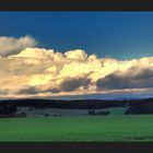 Wolkenbank im Abendlicht