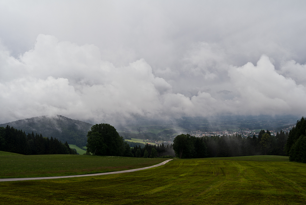 Wolkenberge vor der Sonnenalm