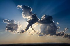 Wolkenbilder am Spätnachmittag in Ebla (Syrien)