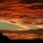 Wolkenbildung bei Sonnenaufgang