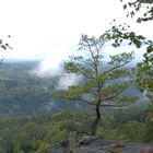 Wolkenbildung in der sächsischen Schweiz.