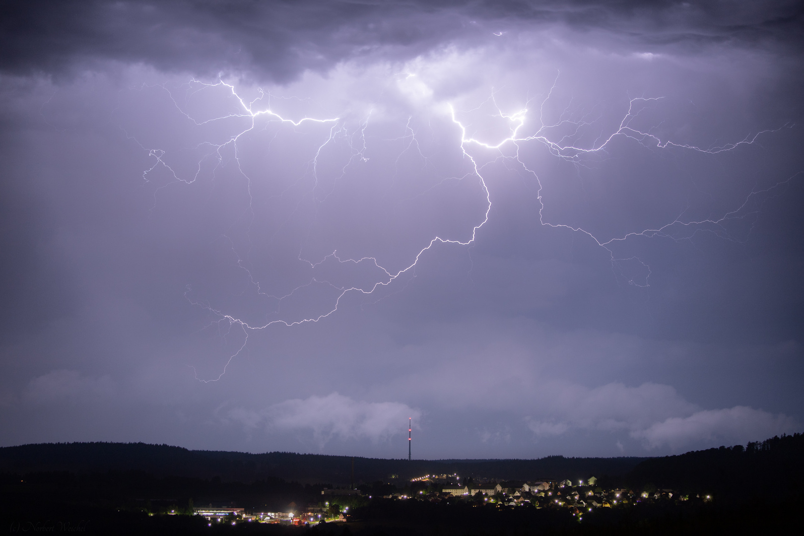 Wolkenblitz über Geyer