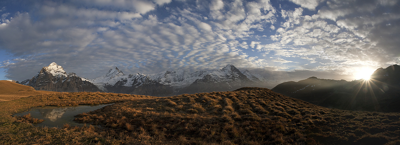 Wolkenbogen am Wetterhorn