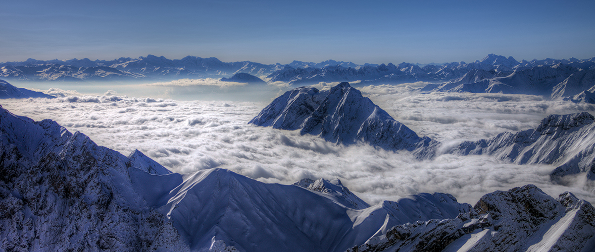 Wolkenbrandung um die "Hohe Munde"