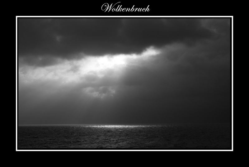Wolkenbruch am Südstrand, Wilhelmshaven