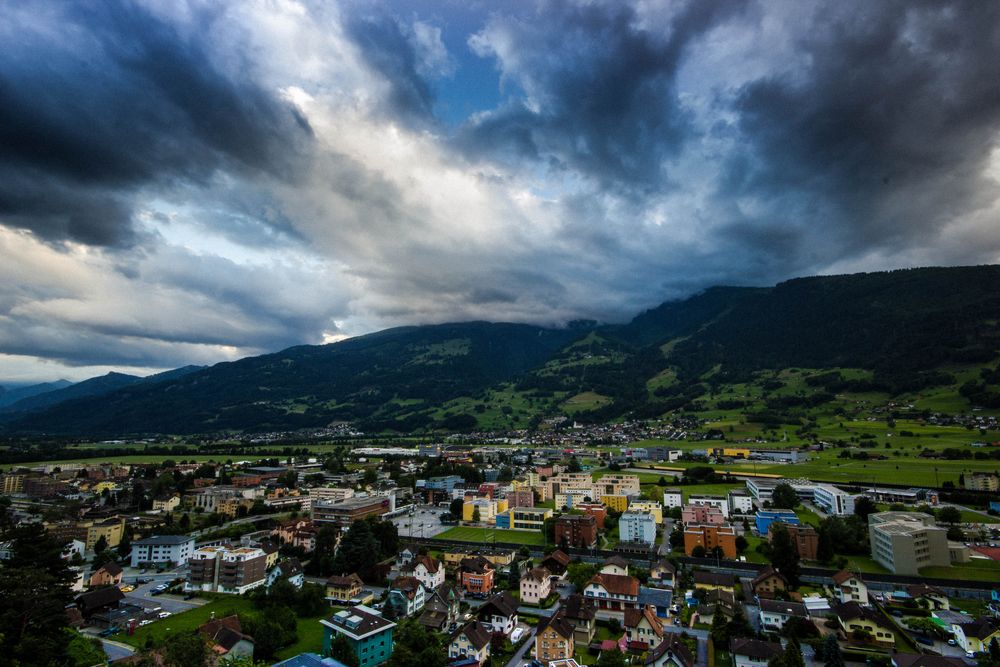 Wolkenbruch auf dem Nachhauseweg