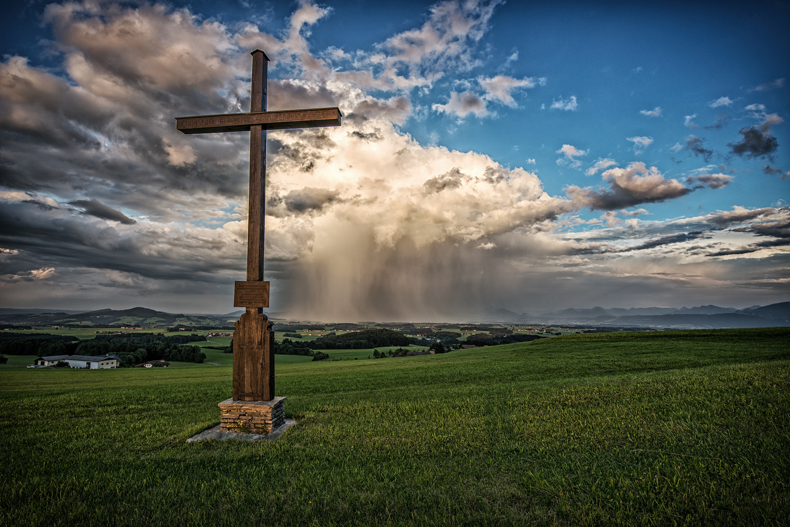 Wolkenbruch im Salzburger Seenland