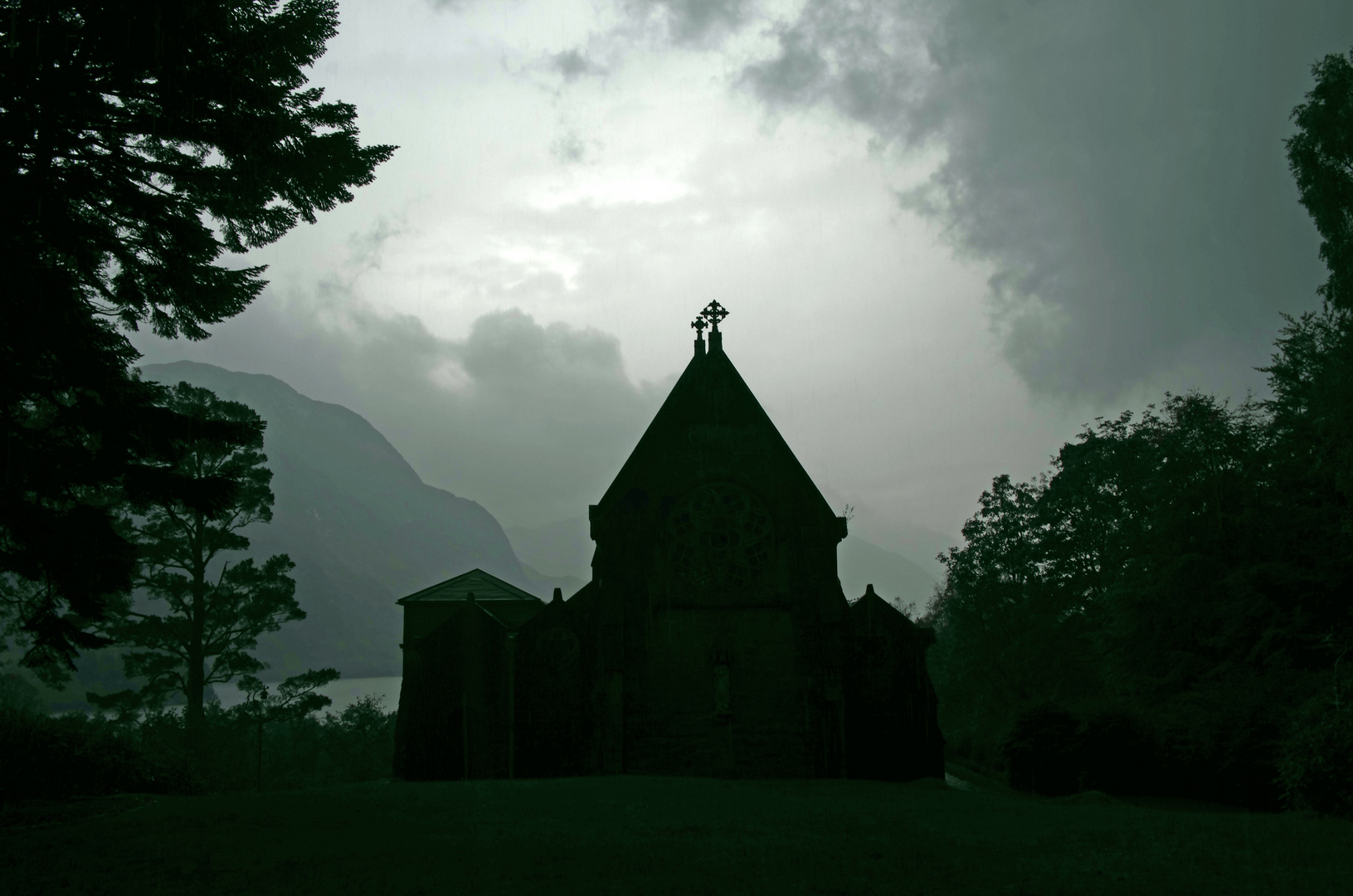 Wolkenbruch in den Highlands