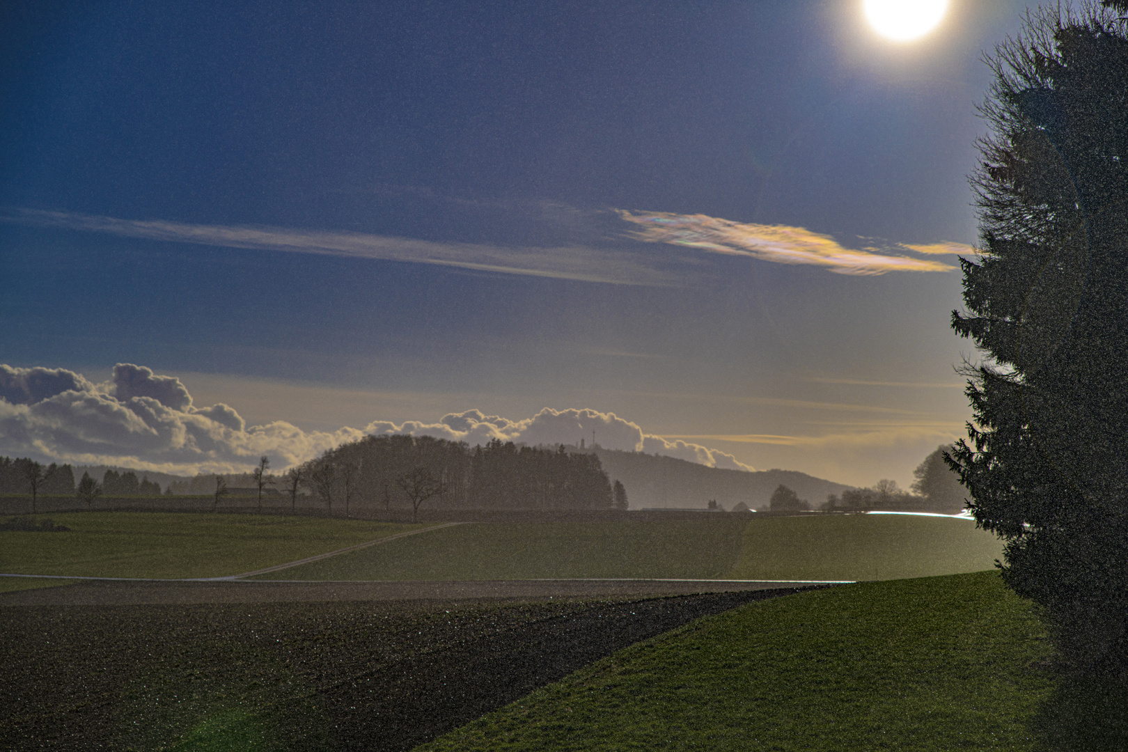 Wolkenbruch trotz Sonnenschein