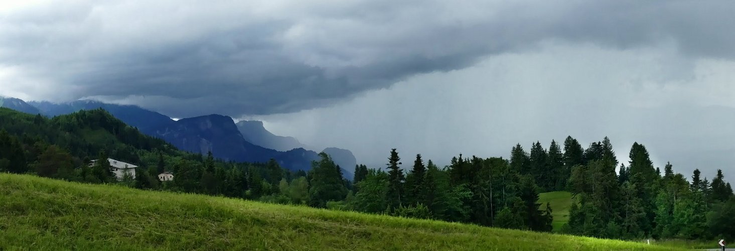 Wolkenbruch über Dornbirn