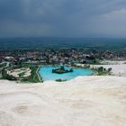 Wolkenbruch über Pamukkale