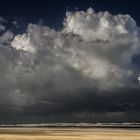 Wolkenburg am Strand