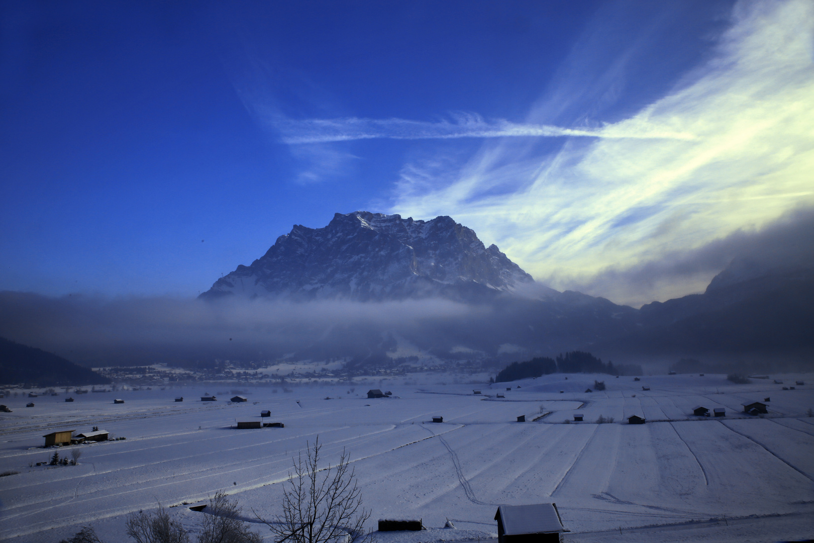 Wolkenchaos an der Zugspitze....