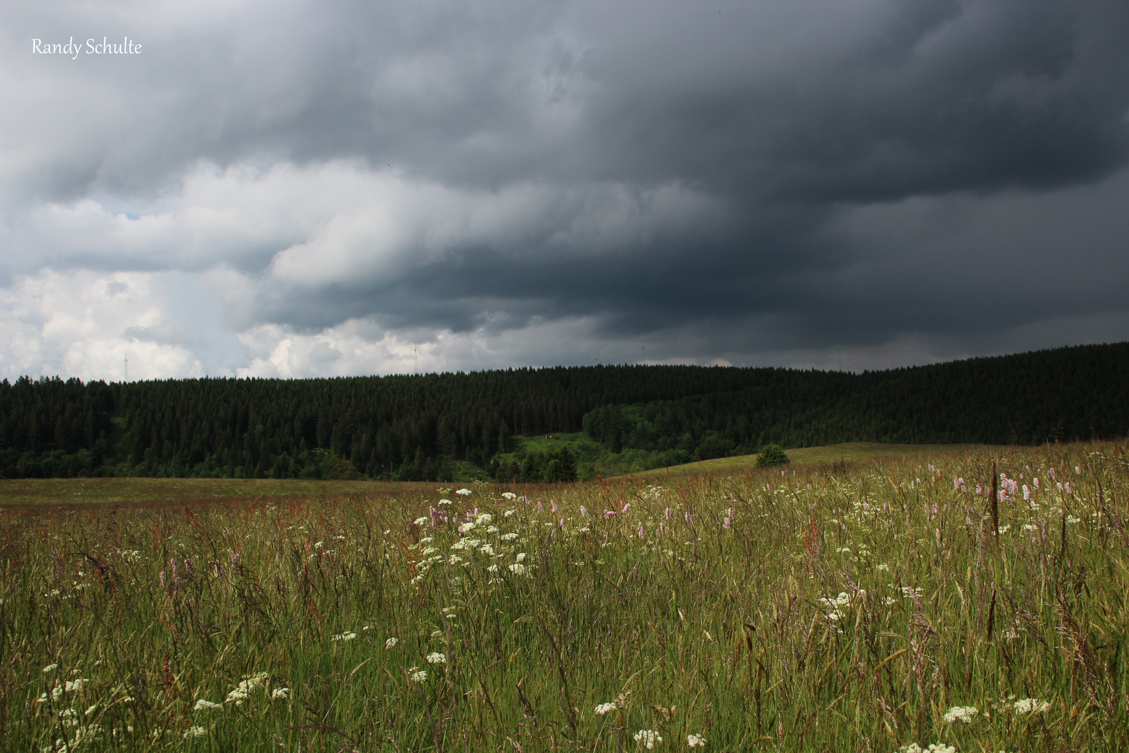 Wolkendecke über dem Harz