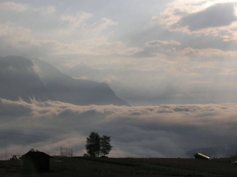 Wolkendecke über Innsbruck