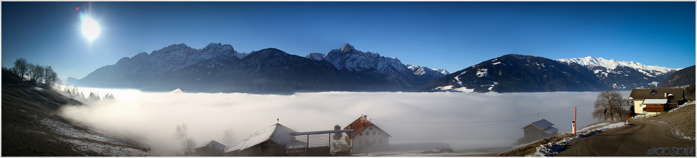 Wolkendecke überm Lienzer Talboden