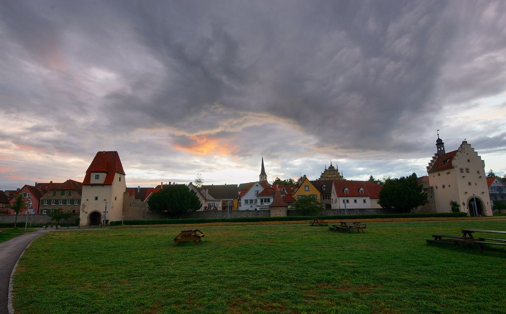 Wolkendrama über Sulzfeld am Main