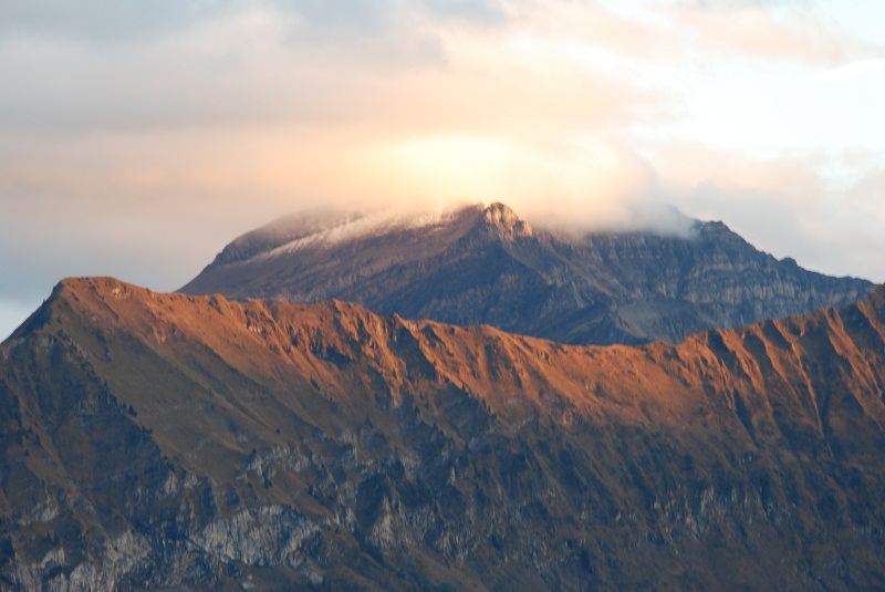 Wolkendynamik am Berggipfel