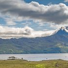 Wolkenfall über dem Mount Slioch