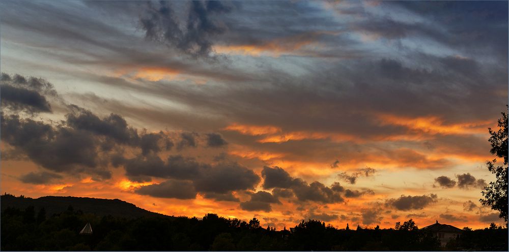 Wolkenfarben am Winterhimmel..