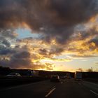 Wolkenformation auf der Autobahn