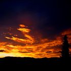 wolkenformation im Abendlicht