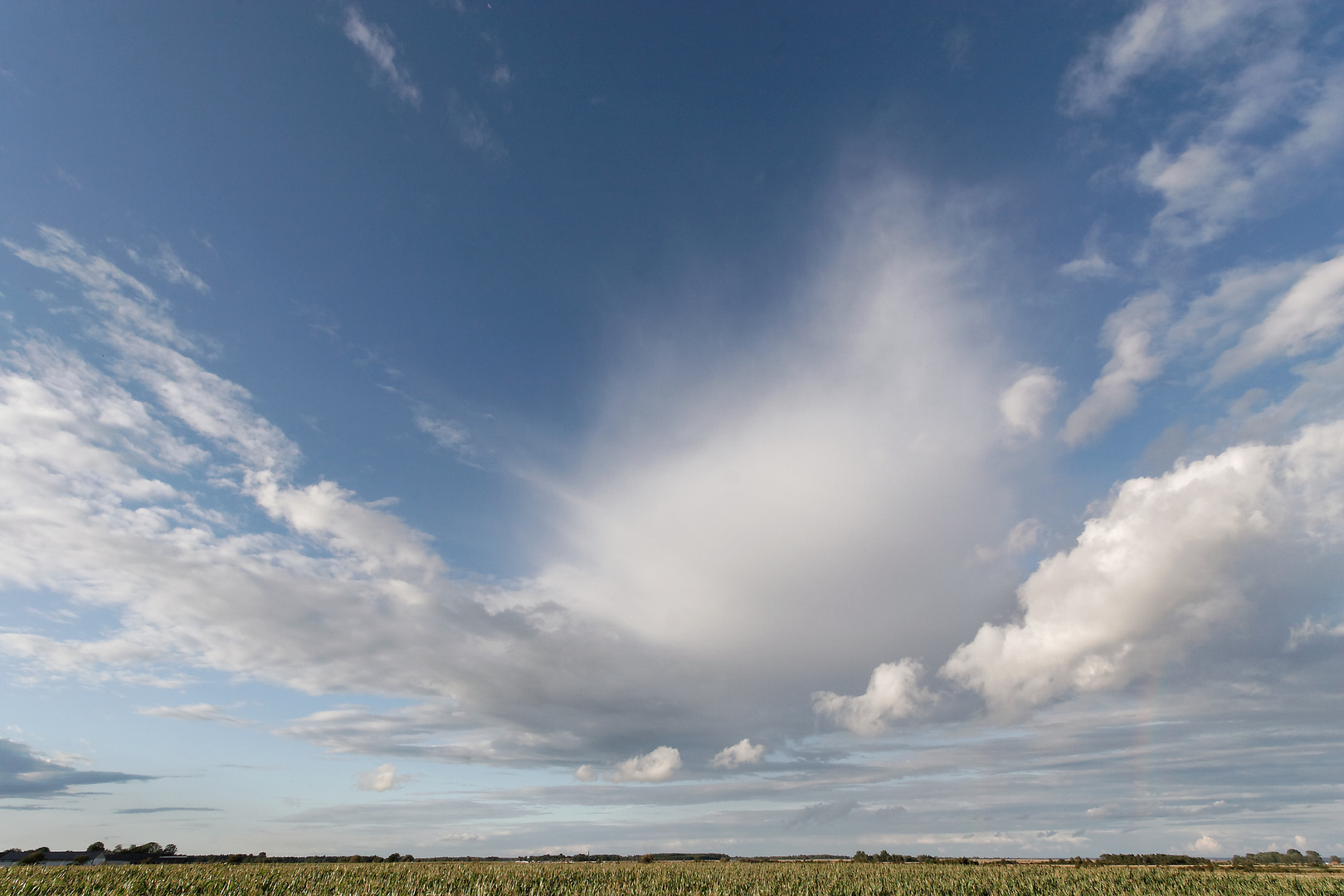 Wolkenformation mit Wattebausch