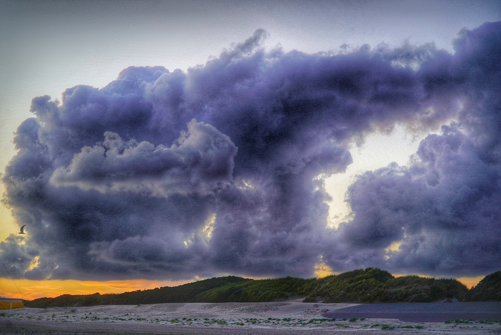 Wolkenformation über Borkum 