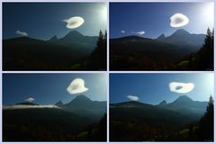 Wolkenformation über dem Watzmann