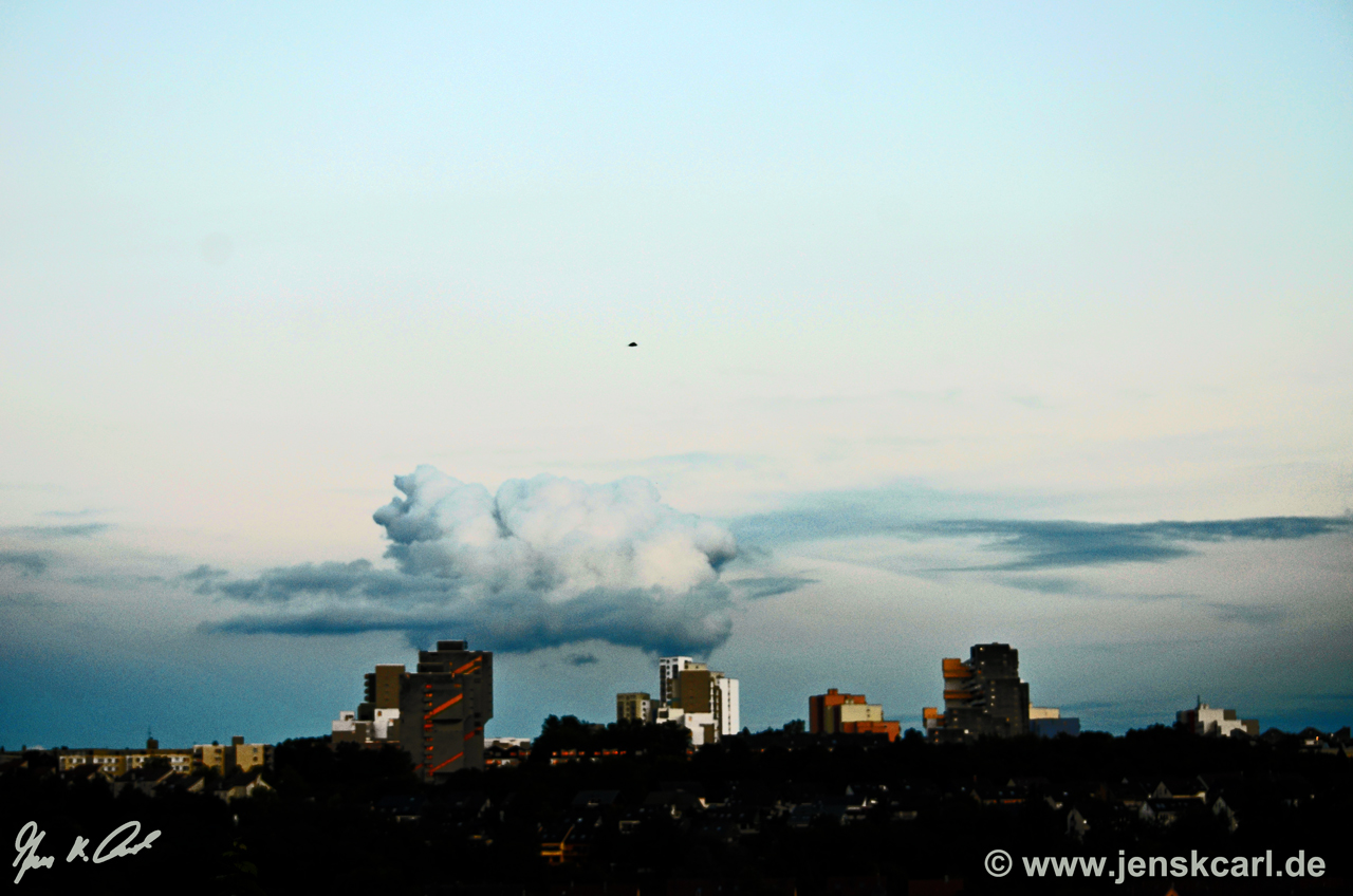 Wolkenformation über Stuttgart-Neugereut