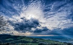 Wolkenformation über Zug