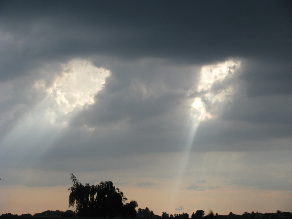 Wolkenformation vor einem Gewitter