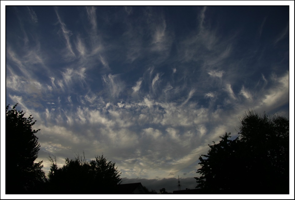 Wolkenformationen vor dem Wetterwechsel