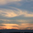 Wolkenformationen ziehen dahin