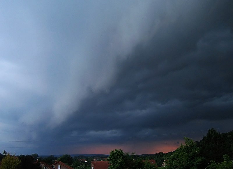 Wolkenfront kurz vor dem Regen