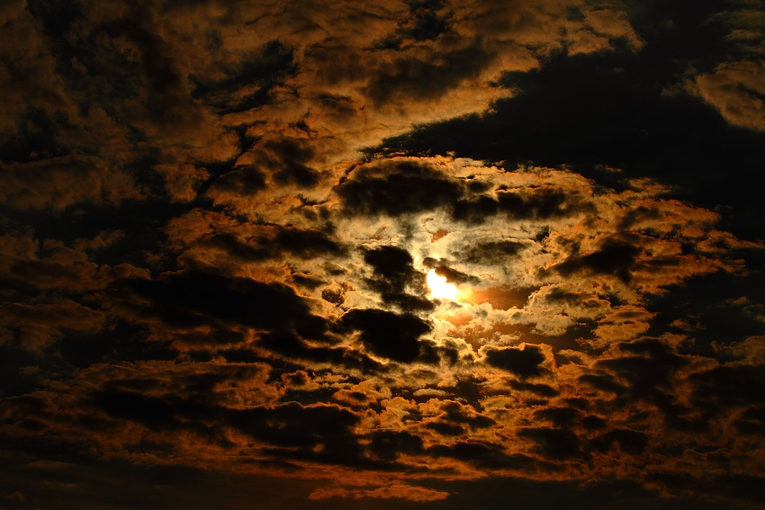 Wolkenglanz am Abend.