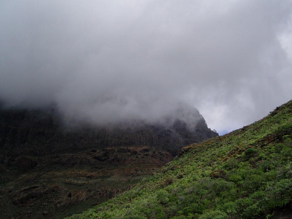 Wolkengrenze im Gebirge