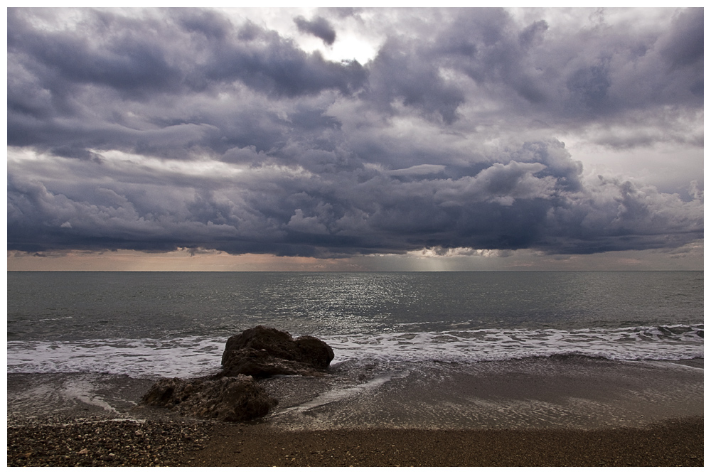 Wolkenhimmel am Horizont