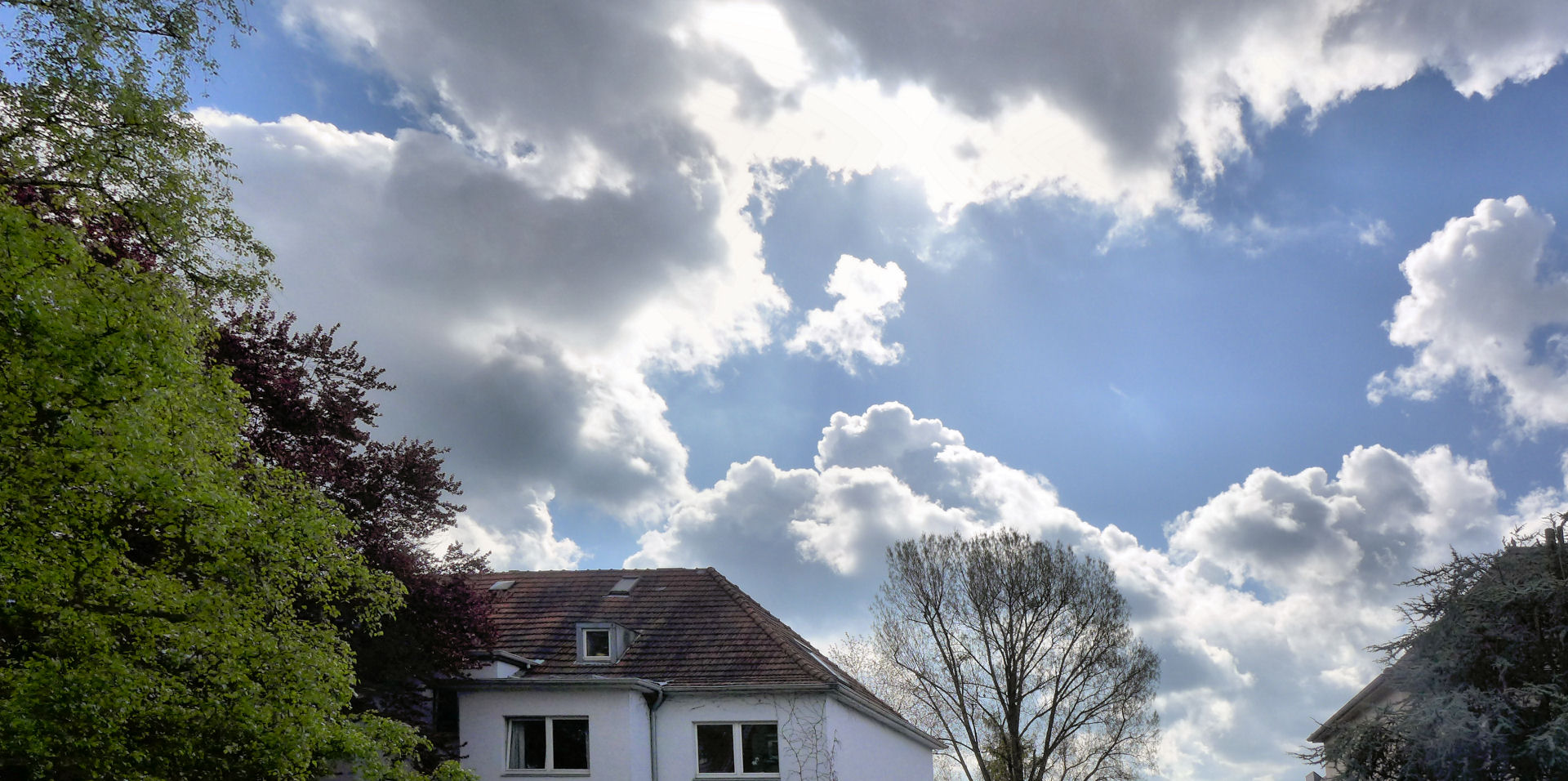 Wolkenhimmel im April 