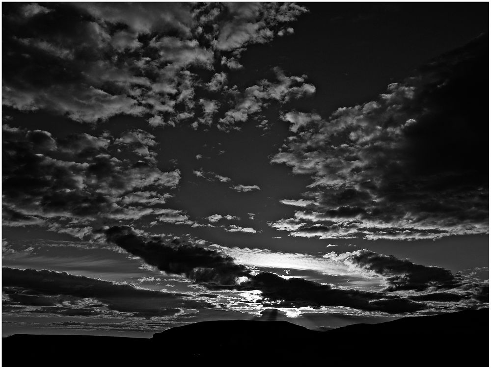 Wolkenhimmel in Patagonien ...