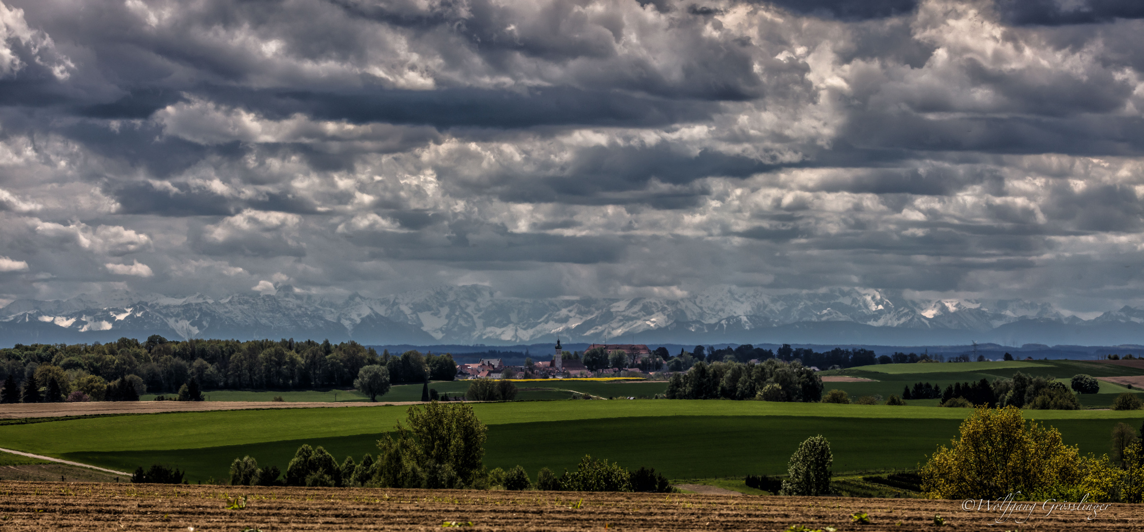 Wolkenhimmel über Dachau