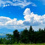 Wolkenhimmel über Salzburg ...