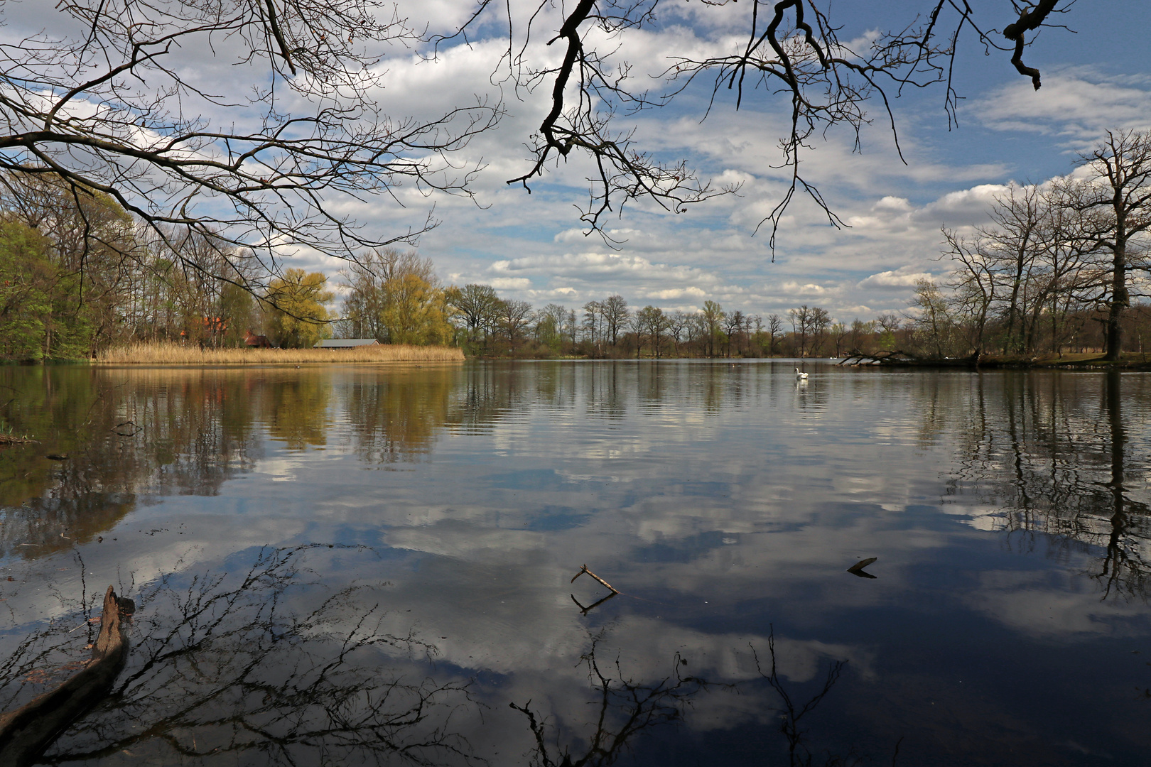 Wolkenhimmel überm Mittelteich